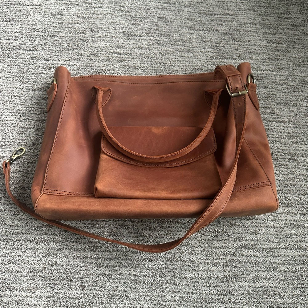 New Genuine Copper Leather - 15” Laptop Bag - Etsy brand Cowhidea